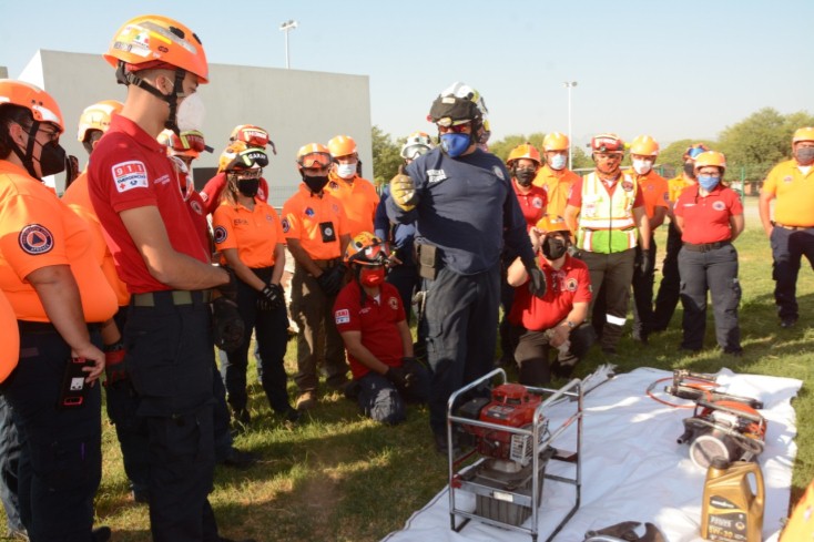  PROTECCIÓN CIVIL DE APODACA SE CAPACITA EN RESCATE AÉREO