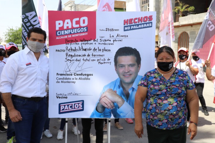  PACO CIENFUEGOS PACTA CONSTRUCCIÓN DE DRENAJE PLUVIAL EN LA ALIANZA