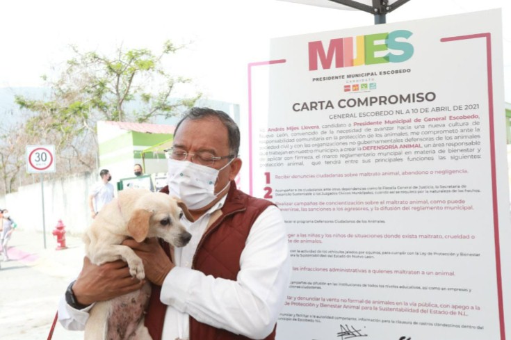  PROTEGERÁ MIJES A LOS ANIMALES EN ESCOBEDO CON UNA DEFENSORÍA MUNICIPAL