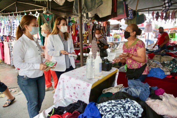  VERIFICAN USO OBLIGATORIO DE CUBREBOCAS EN MERCADOS DE GUADALUPE