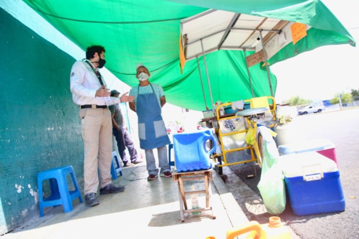  INSPECCIONAN EN GUADALUPE CUMPLIMIENTO DE MEDIDAS SANITARIAS EN COMERCIOS