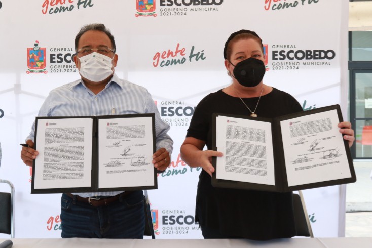  FIRMA ESCOBEDO CONVENIO CON TELAR A.C; CONTINUARÁ RECONSTRUCCIÓN DE TEJIDO SOCIAL