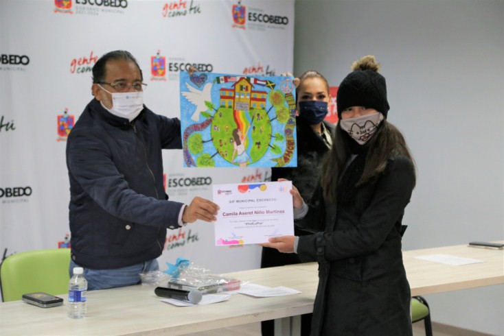  FOMENTA ESCOBEDO LA PAZ ESCOLAR; PARTICIPAN ESTUDIANTES EN CONCURSO DE DIBUJO